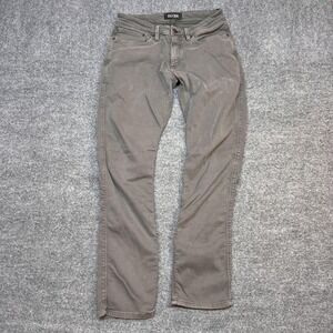 DU/ER Jeans Mens 32x32 Gray Slim Straight Mid Rise Stretch Denim Pants Casual